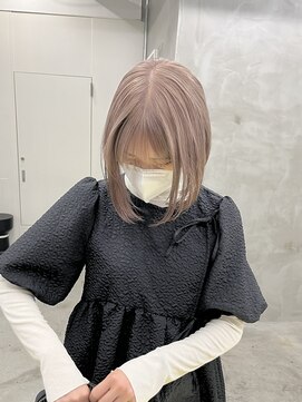 ミーム 原宿 表参道(meme) ☆ハイトーンブリーチミルクティーカラーホワイトベージュカラー