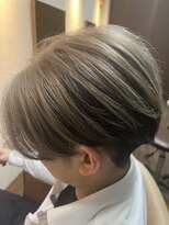 リオン(RION) メンズミルクティーベージュ/センターパート