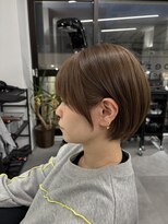 ナンバー 竪町(number+)&nbsp;20代30代ミニボブココアブラウン小顔美肌ストレート丸み