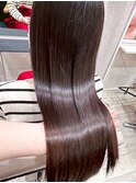 ブリーチなし透明感カラー大人可愛い艶髪秋色ブラウンカラー