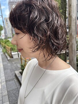 トリッカ 銀座(tricca) ボブパーマ/ウェーブヘア/イメチェン/クセ毛風パーマ