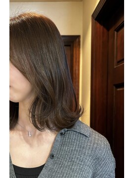 フランジェッタヘアー(Frangetta hair) 髪質改善グレージュカラー♪担当内城