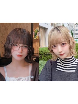 SNSで人気のウルフカット×デザインカラーを似合わせカットで再現性◎[ダブルカラー/デザインカラー]
