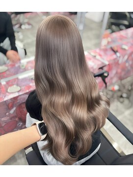 ペレ 栄店(PELE) 黒髪/クラゲヘアー/オリーブグレー/小顔/ココアベージュ/栄