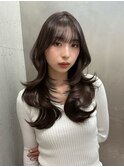韓国レイヤーイルミナカラーレイヤーボブハッシュカット