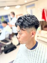 HSF ヘアサロンフクシマ&nbsp;センターパート×パーマ×ローフェード