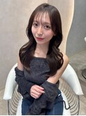 韓国風レイヤーカット/顔周りカット/ミルクティーベージュ/銀座