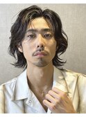 メンズボブ×グランジパーマ×ニュアンスサーフ