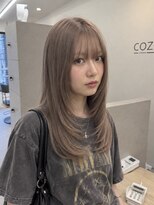 コージークルー(cozy creww)&nbsp;【垢抜け】レイヤーカット×ハイトーンベージュ
