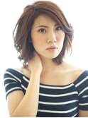 大人ヘア「コンサバ×エレカジ」ショートボブ