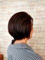 エイムヘアメイク 舟入店 女らしさUP☆シンプルなのにキレイふんわりフェミニンショート。