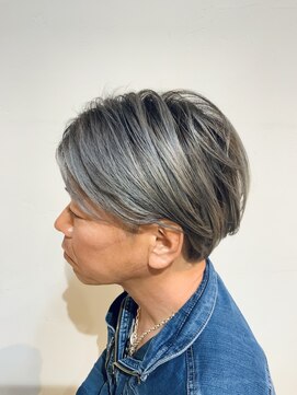 ヘアートラム(HAIR TRAm.) グラデーショングレーカラー(メンズ)