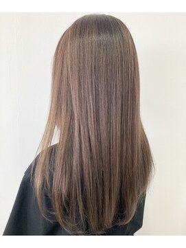 ヘッズ 本八幡店(HEADS) マロンベージュ　ニュアンスマッシュ　チラ見せカラー