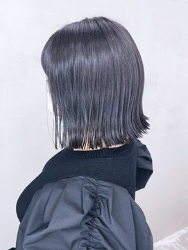 アイティーバイアルバム 藤沢店(IT by ALBUM) 外ハネボイス_カーキグレージュフェザーバング_ba335791