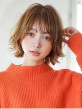アグ ヘアー シーファ 石巻さくら町店(Agu hair sifa) 《Agu hair》毛先ランダムが可愛いフワボブ