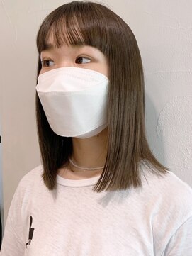 アイティーバイアルバム 下北沢店(IT by ALBUM) オリーブベージュ_ショコラベージュボブルフ_ba341572