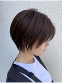 【髪質改善】大人のためのカジュアルショートボブ/平尾/高宮