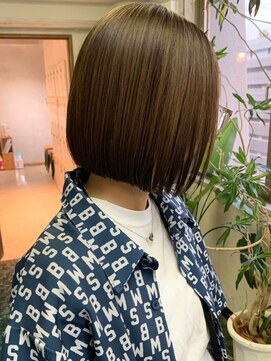 無垢(muku) 大人可愛い小顔美髪ツヤ髪艶感ストレートパーマA7