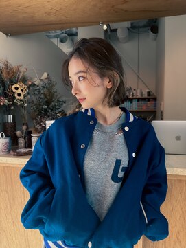 エルム 原宿 表参道(yelm) ケアブリーチ/ダブルカラー/インナーカラー/ボブ/韓国レイヤー