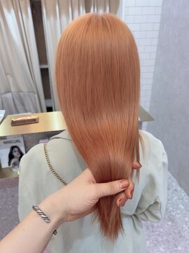 ロンド レア 天神大名店(Lond Le’a) ミルクティーベージュ/ダブルカラ/ケアブリーチ/くびれヘア/天神