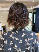 ボブパーマ_ショコラアッシュヘルシースタイル_ba400362