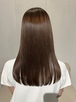 アオゾラヘアーカミノウラ(AOZORA HAIR kaminoura)&nbsp;酸性ストレート ナチュラルブラウン 好印象ストレート 美髪