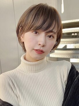 アイドットプラス 表参道(i.+omotesando) 前髪あり小顔つや髪顔まわり簡単スタイリングショートボブヘア