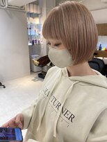 ネイロ 錦糸町(NeiRo)&nbsp;小顔ショートボブハイライトカラー大人ショートカット白髪ぼかし