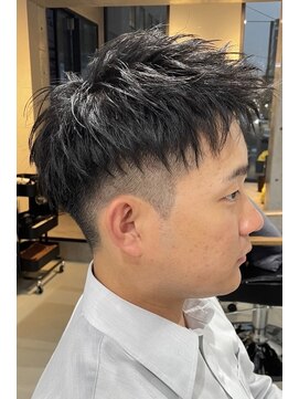 ブルニール 心斎橋(BLEUNIR) メンズカット 短髪 ソフトツイスト ツーブロック 刈り上げ