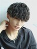 【期間限定】メンズカット+波巻きor縦落ちツイストor￥13750→￥12000