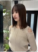 【mood】切りっぱなし切りっぱなしミディアムぱっつん前髪