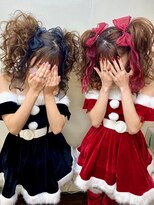 ヘアセットアップス(UP's)&nbsp;クリスマスはやっぱりサンタコスで♪『ツインテール盛り髪♪』