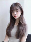 ピンクラベンダーグレー 韓国風 ケアブリーチ