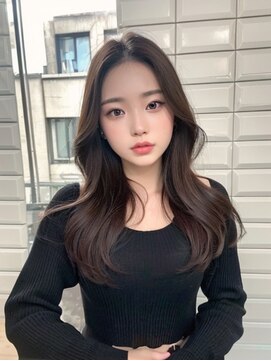 リリー(Lilley) 【lilley 稲永麻衣】レイヤーカット+顔まわりカット+韓国ヘア