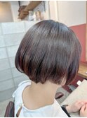 髪質改善ストレートボブ/恵比寿渋谷/白髪ぼかしハイライト2505