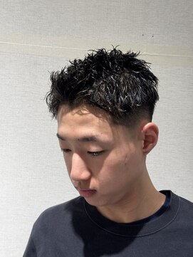 ヒロギンザ 大阪本店(HIRO GINZA) 七三フェードスタイル