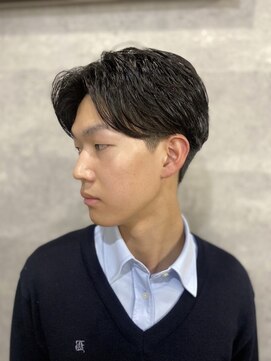 ソイクフ 四条大宮店(SOY-KUFU) 20代30代40代◎似合わせカットブルーブラックフェザーパーマ