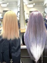 ルフレ 新宿本店2nd(Reflet)&nbsp;ダイヤモンド80本＋エクステつけたままカラー