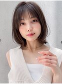 エアリーカール斜めバングサイドバングイメチェンこなれヘア