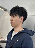 クセを活かしたマッシュスタイル