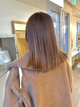 ノンジアミン艶髪カラー透明感ナチュラルベージュ