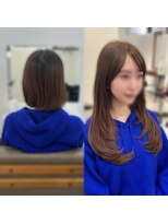 ハイエクステンション 京都駅前店(Hi-Extension) シールエクステ/レイヤーカット/アッシュブラウン▼miho131