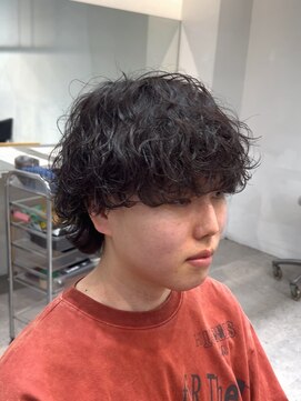 フィフス 渋谷(fifth) 渋谷シャドウパーマ波巻きスパイラルパーマメンズミディアム