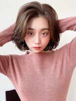 エイミーバイアフロートザガーデン 浦和店(amie by afloat the garden) ウォームベージュで立体感◎動きのでるハッシュボブ【浦和】