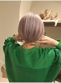 【丸みショート×ピンクホワイト】