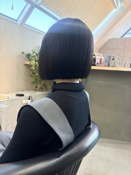 ロンド 表参道店(Lond) ボブ 切りっぱなしボブ タッセルボブ