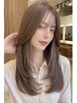 ノイエ 原宿 北参道(NoIE) ハッシュカットシースルーバングフレンチバングレイヤーカット
