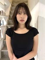ヨーク(YOKE)&nbsp;【YOKE】レイヤーボブオリーブベージュミディアムレイヤー顔周り