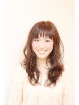 キタドコ パーソナルヘアスタイリストグループ 東大店(kitadoko) ☆短めの前髪が大人可愛いゆるふわロング☆