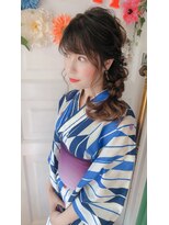 ヘアセットサロン アッシュ 神戸三宮(Ash)&nbsp;★横寄せ☆編みおろし★